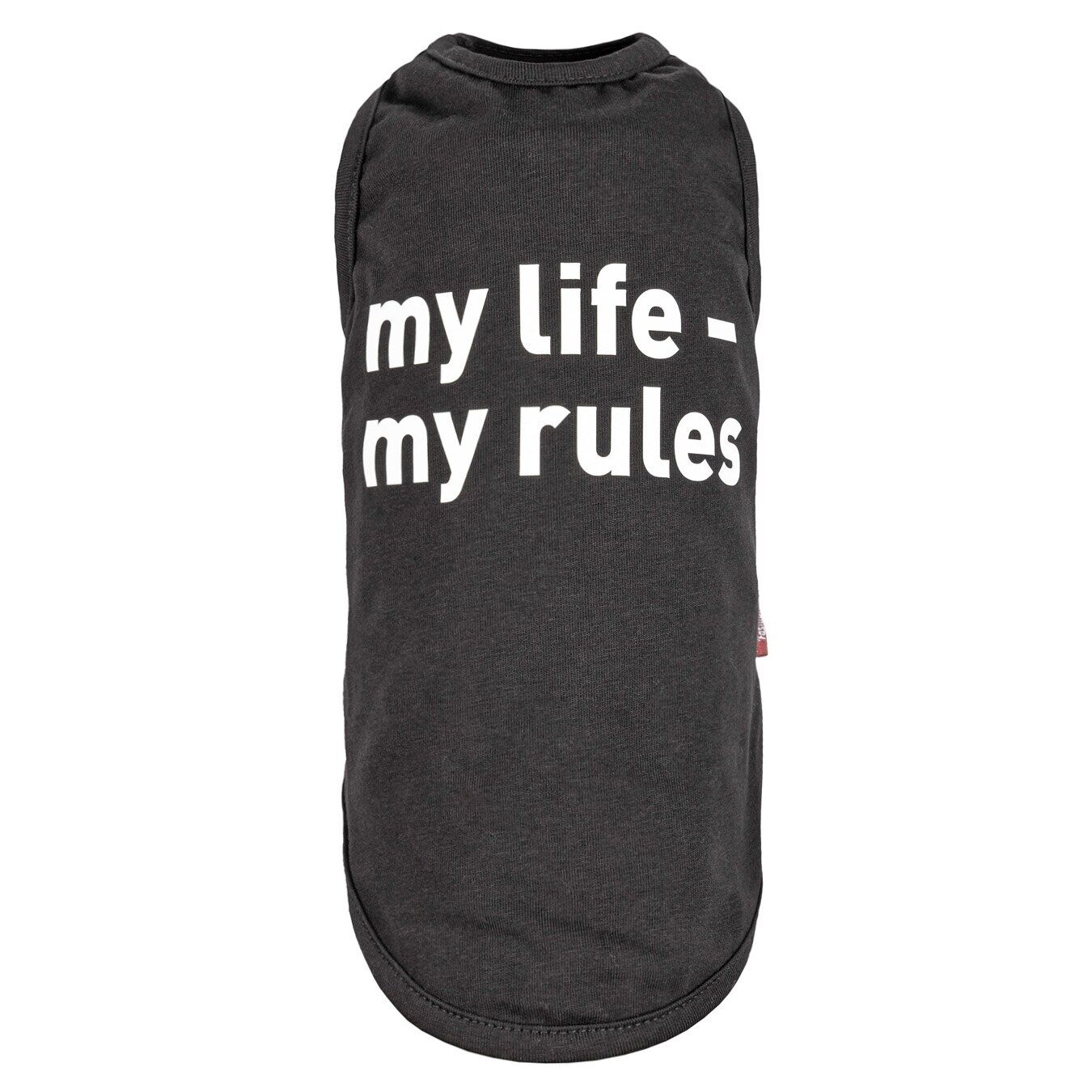 

Борцовка для собак my life - my rules черный M Pet Fashion BGL-PF-981