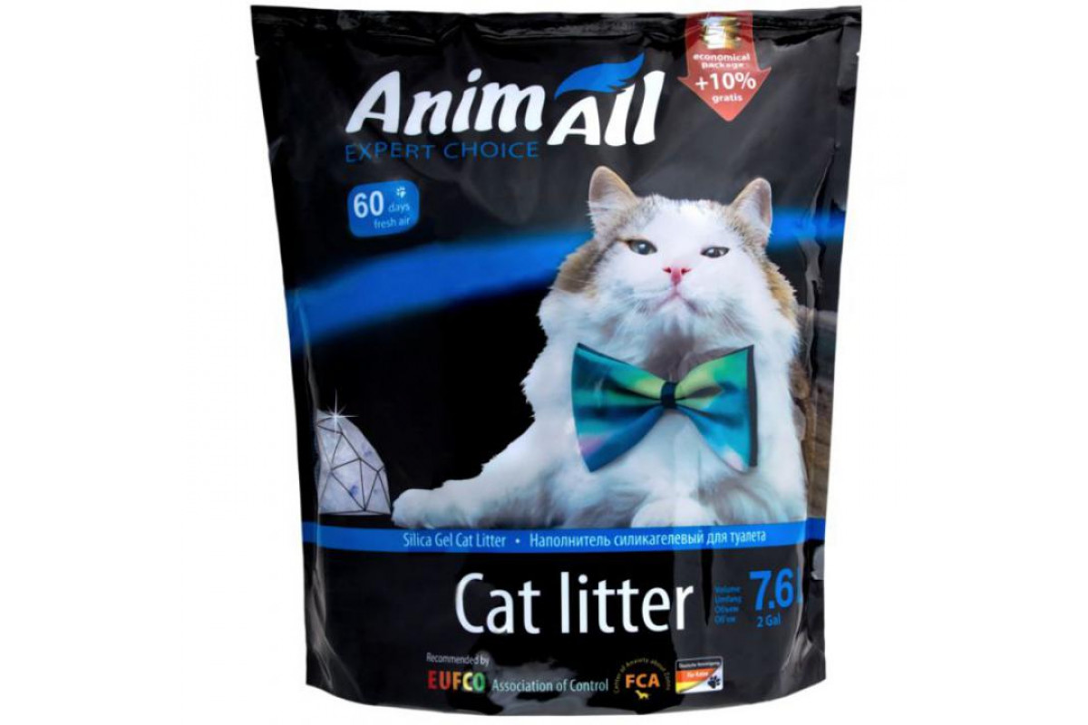 

Силикагелевый наполнитель для котов Кристаллы аквамарина AnimAll 7,6 л AnimAll BGL-AL-47