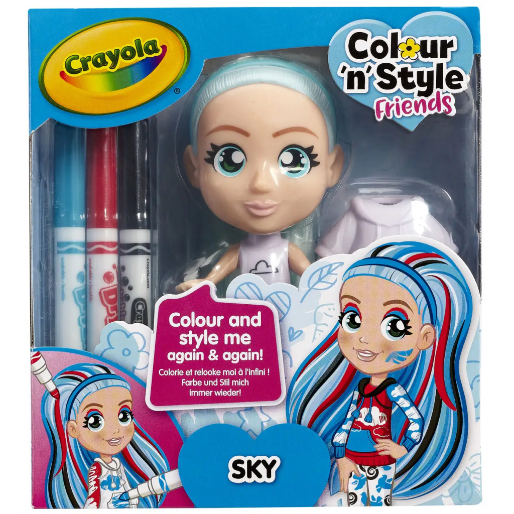 

Набор для творчества Crayola Colour n Style Стильные девушки Скай (918938.005)