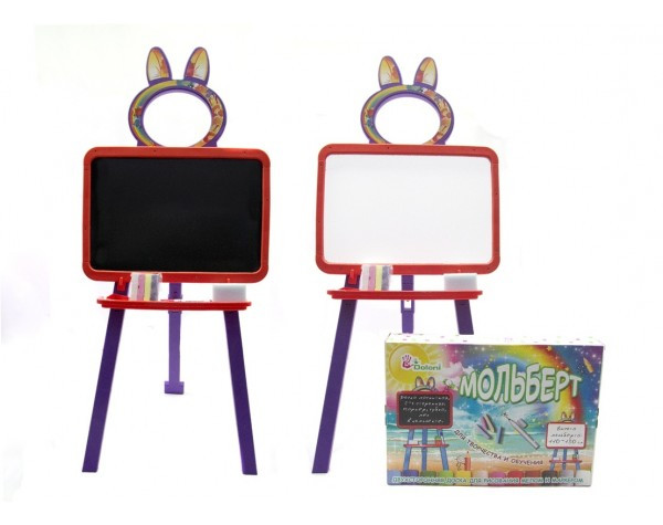 

Мольберт детский двухсторонний DOLONI TOYS оранжево-фиолетовый (42470003)