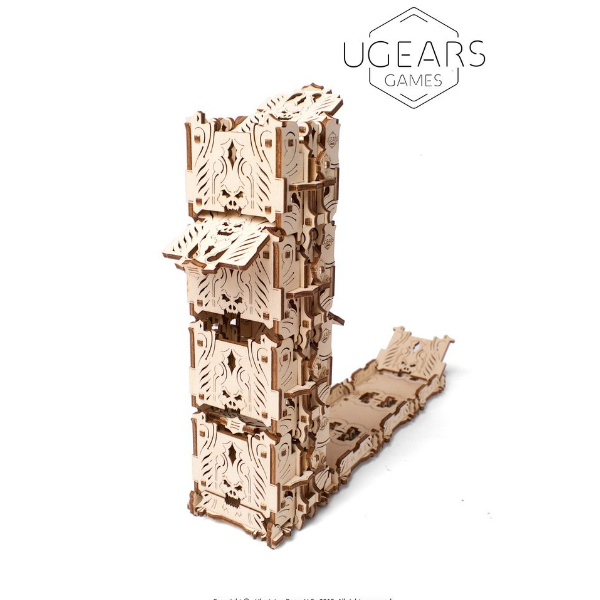 

Механические 3D пазлы UGEARS - "Модульний Дайс Тауэр для настольных игр"