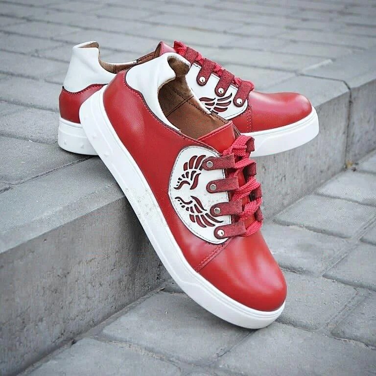 

Женские кеды Karmen 752027 красные с белым 37