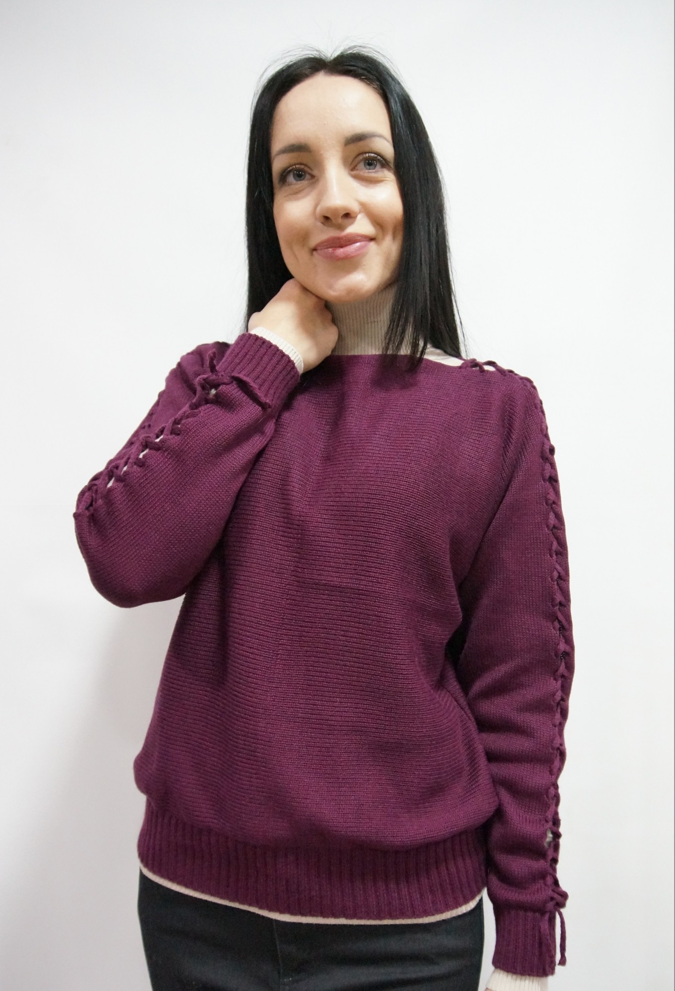 

Свитер LILI-YA CANATA  бордовый 201200, Свитер LILI-YA CANATA L бордовый 201200