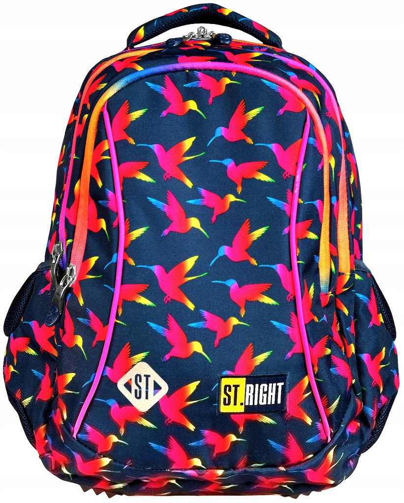 

Рюкзак школьный ST.RIGHT BP26 RAINBOW BIRDS 650 г 39x27x17 см 20 л 1-3 класс Синий (5903235622502)