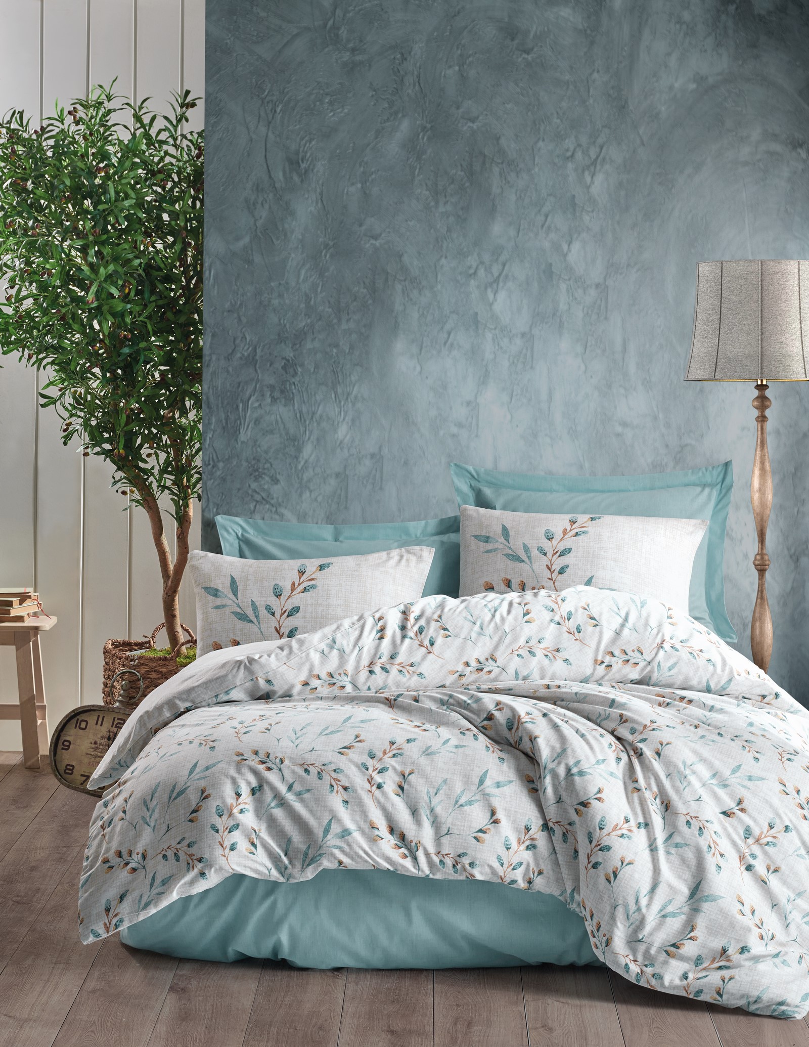 

Комплект постельного белья Cotton box Lendell Mint 200x220 см