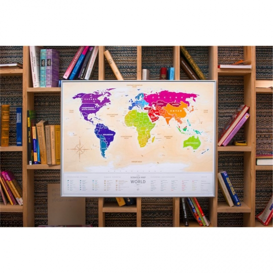 

Скретч карта мира Travel Maps Gold FO. 52185