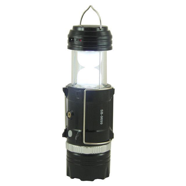 

Кемпинговая LED лампа SB-9699 фонарик с солнечной панелью MHz. 53566