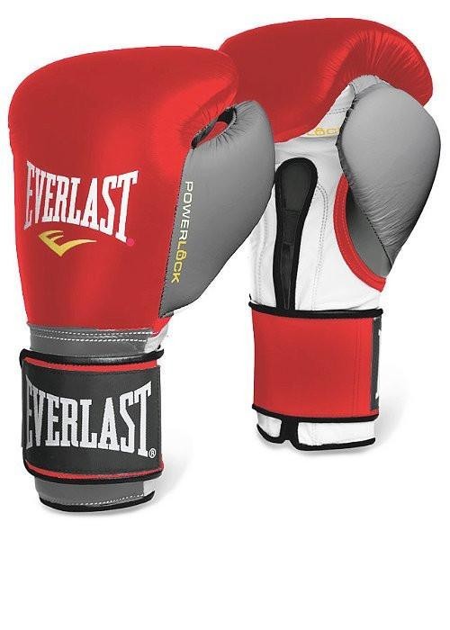 

Перчатки Everlast Powerlock Hook Loop Training Gloves 14 унций Красный