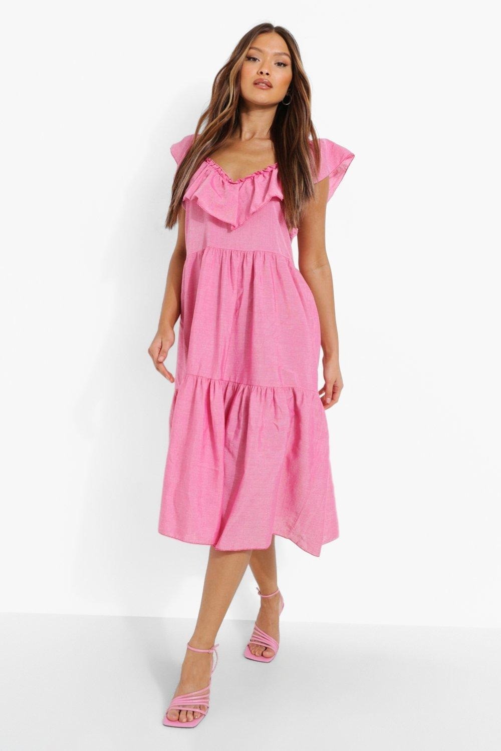

Платье Boohoo 38 розовый 8520123003742