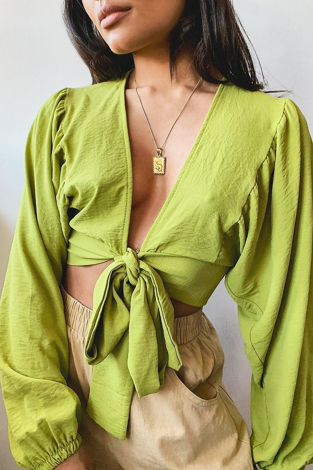 

Блуза Boohoo  хаки 8520123003162, Блуза Boohoo 38 хаки 8520123003162