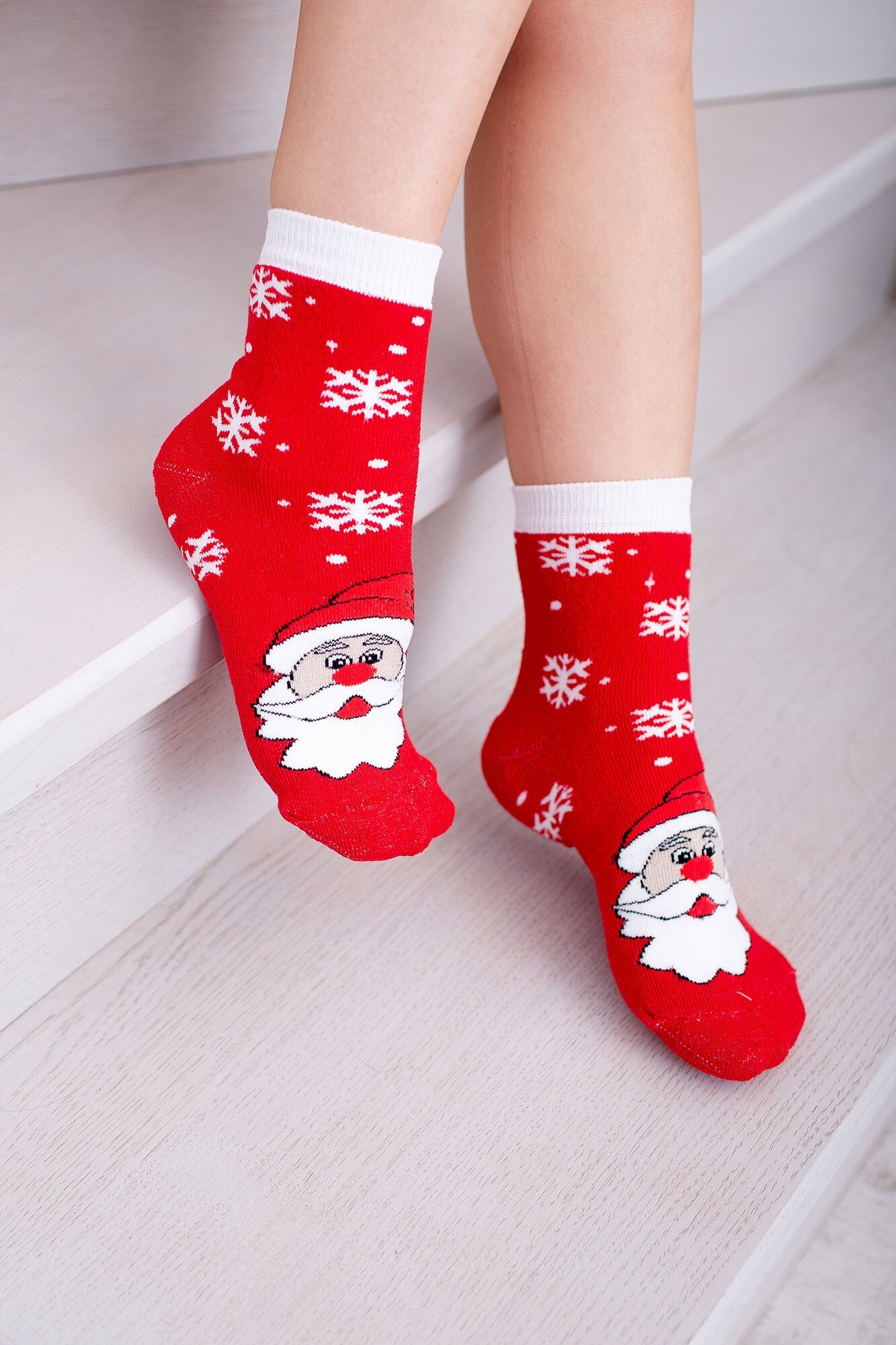 

Шкарпетки Without Santa Logo Woman  Red, Шкарпетки Without Santa Logo Woman 36-40 Red
