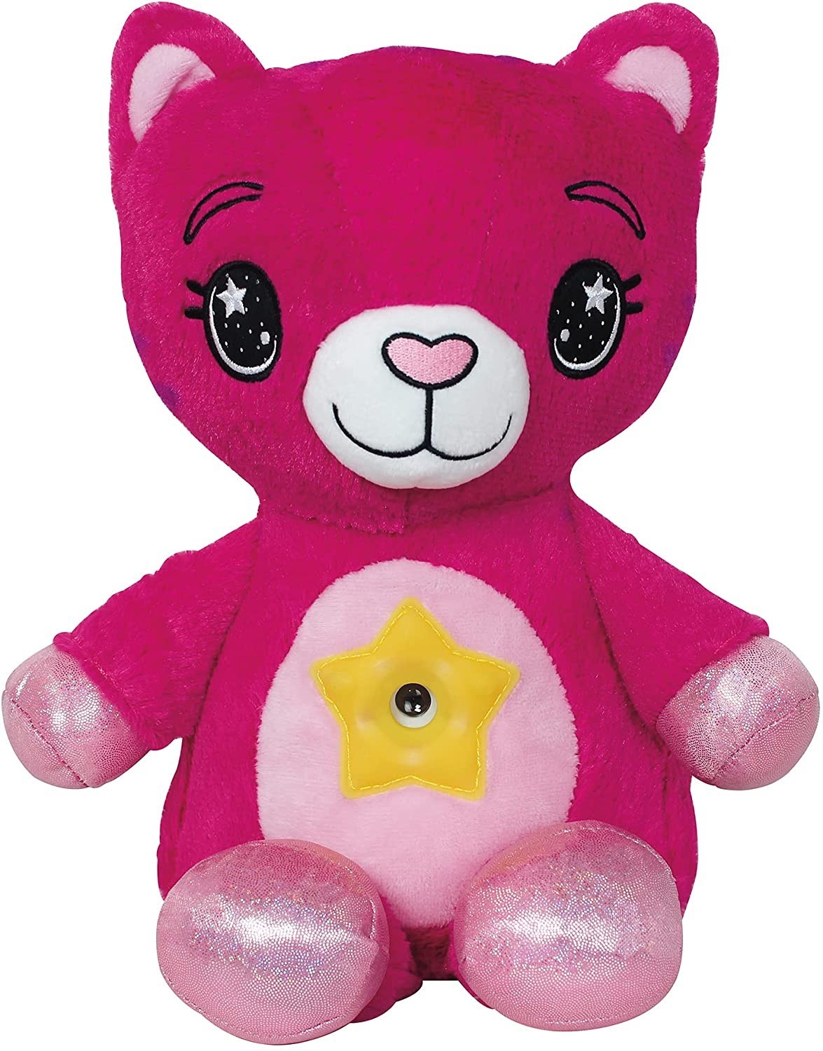 

Плюшевая игрушка ночник-проектор Star Belly Dream Lites Puppy LED подсветка 7 режимов розовый мишка