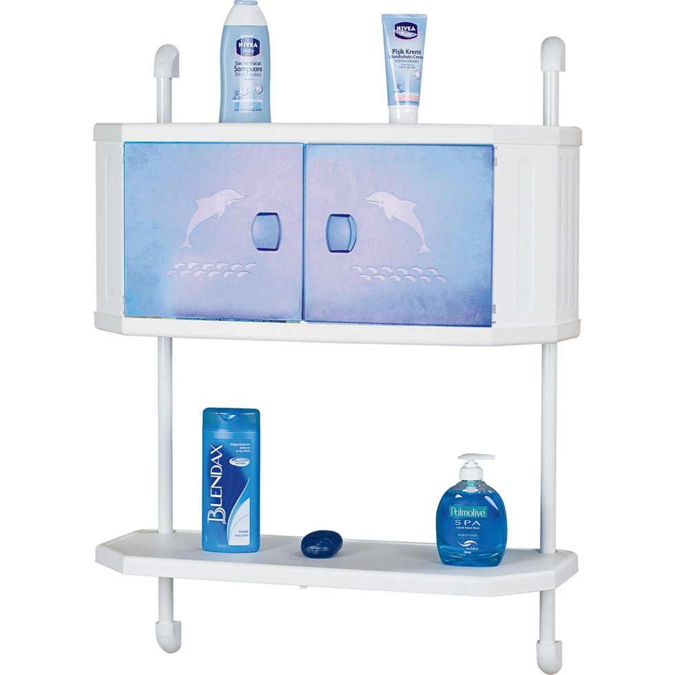 

Полка в ванную DOGUS BANYO настенная код 631 blue