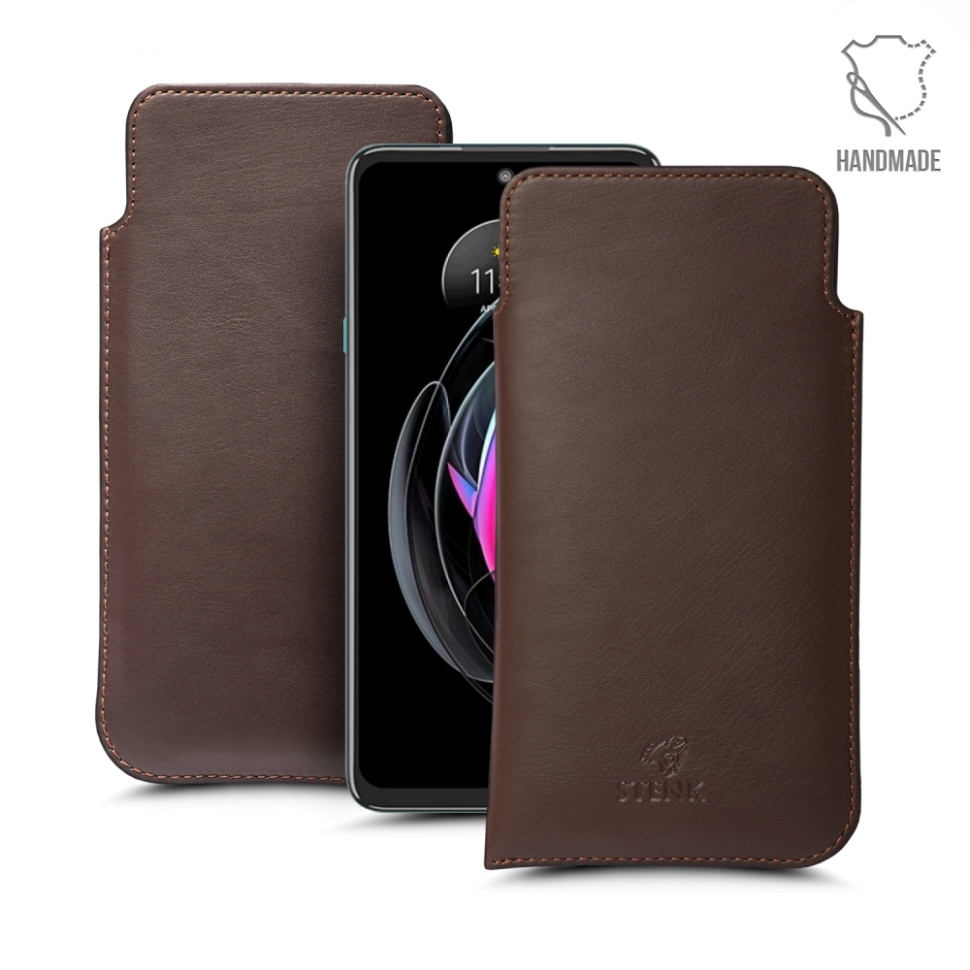 

Футляр Stenk Elegance для Motorola Edge 20 lite Коричневый