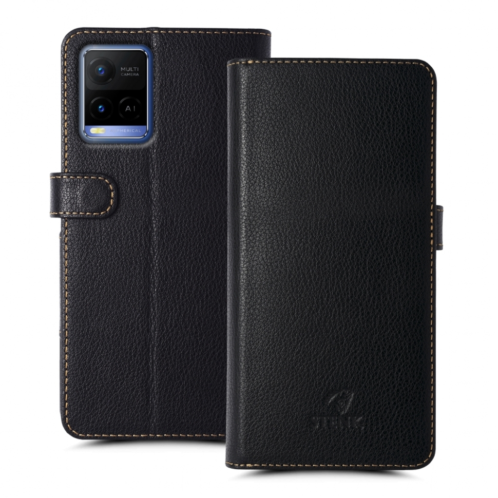 

Чехол книжка Stenk Wallet для Vivo Y21 Чёрный