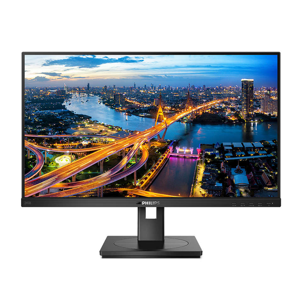 

Монитор Philips 23.8" 245B1/00 IPS Black; 2560х1440, 4 мс, 250 кд/м2, DisplayPort, HDMI, DVI, 4хUSB3.2, динамики 2х1 Вт