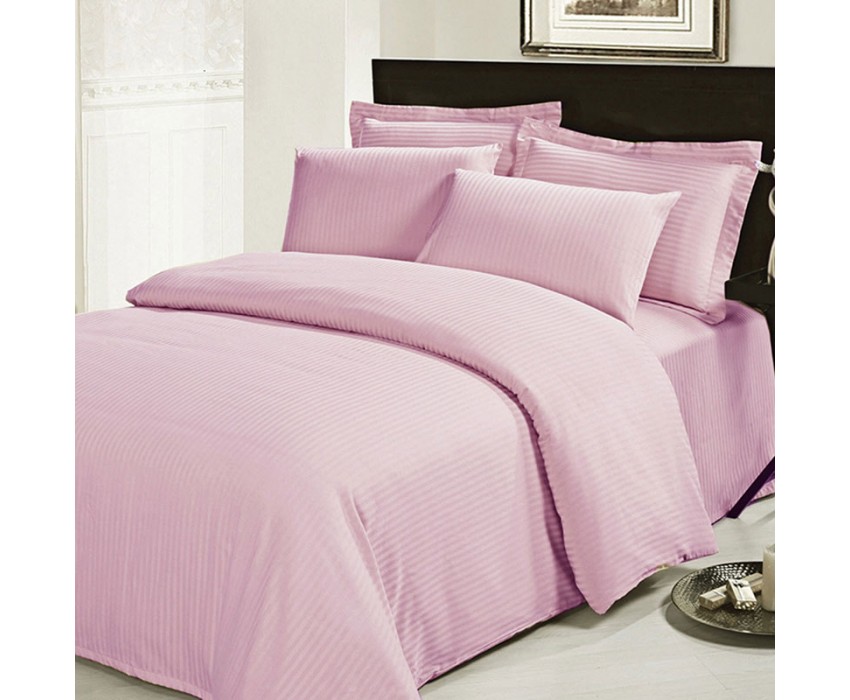 

Двуспальное постельное белье Auera СТРАЙП САТИН PINK-MIL 175х210см