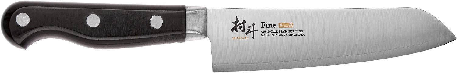 

Нож кухонный Shimomura Fine Santoku. Длина клинка - 145 мм (3989.00.46)