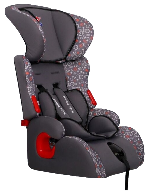 

Детское автокресло Siger Kids Planet Calipso, цвет: серый велосипед, группа 1/2/3 (возраст 1-12 лет, вес 9-36 кг), (ремень безопасности)