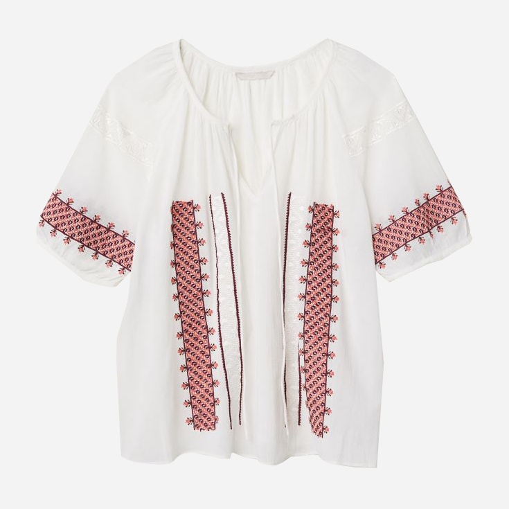 

Вышиванка H&M 060668135  Белая, Вышиванка H&M 060668135 34 Белая