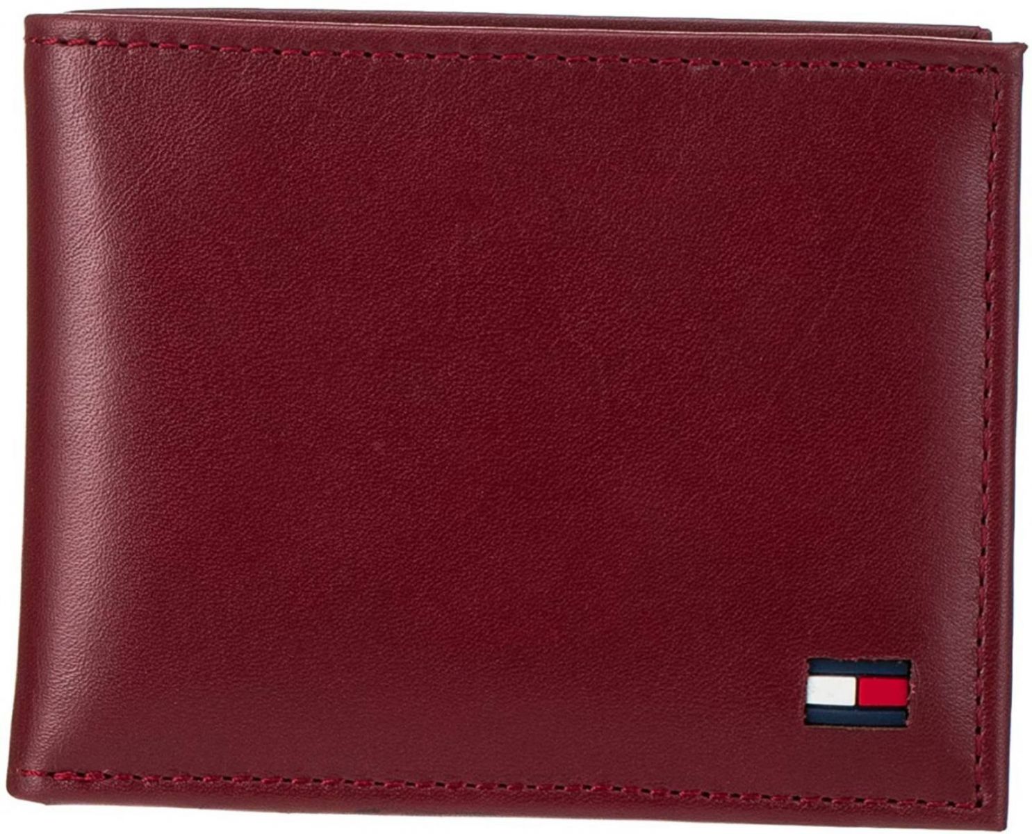 

Кошелек кожаный Tommy Hilfiger бумажник портмоне 1159758550 (Красный, One size)