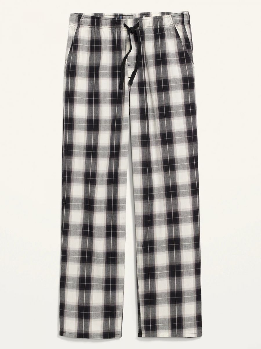 

Мужские пижамные штаны Old Navy 1159758394 (Белый/Черный, L)