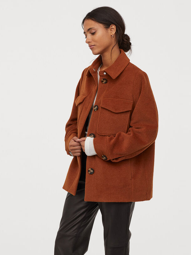 

Полупальто H&M 060787164  Коричневое, Полупальто H&M 060787164 XS Коричневое