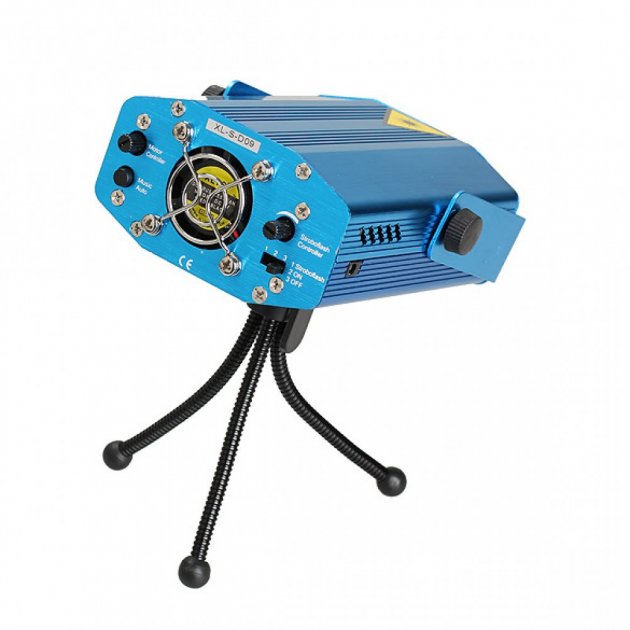 

Лазерный проектор Диско Лазер 3D Mini Laser stage lighting Стробоскоп для Дома Кафе Бара Ресторана (D-2019090887)