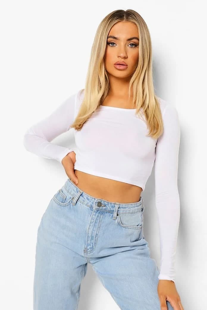 

Топ Boohoo  белый 8520123003772, Топ Boohoo 38 белый 8520123003772
