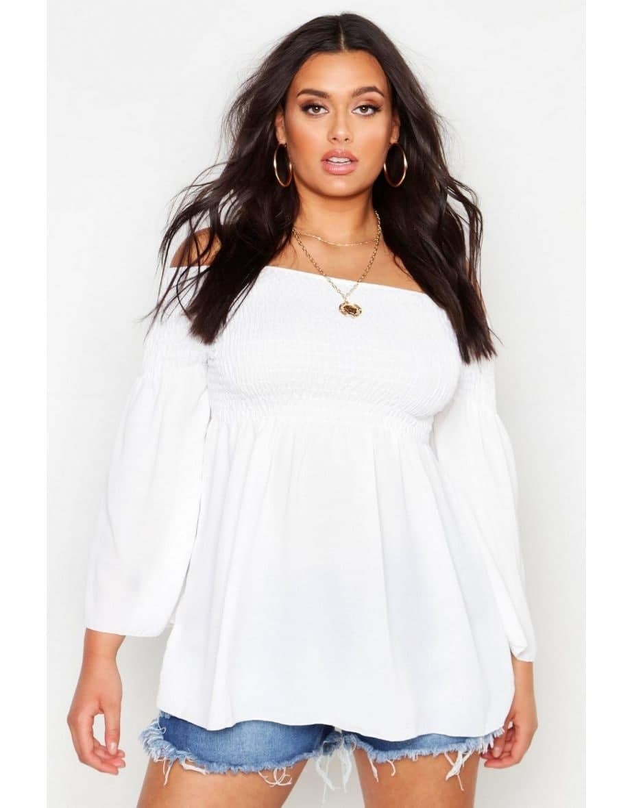 

Топ Boohoo  белый 8520123003207, Топ Boohoo 48 белый 8520123003207