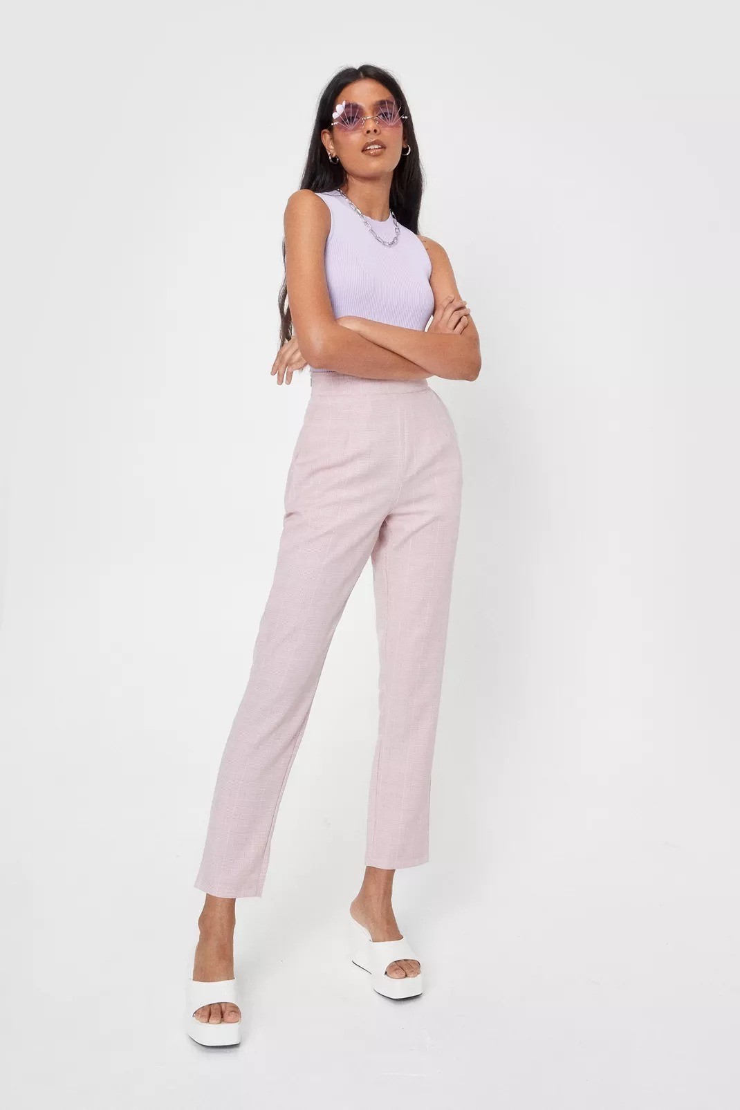 

Брюки Nasty gal  розовый 8520123003241, Брюки Nasty gal 38 розовый 8520123003241