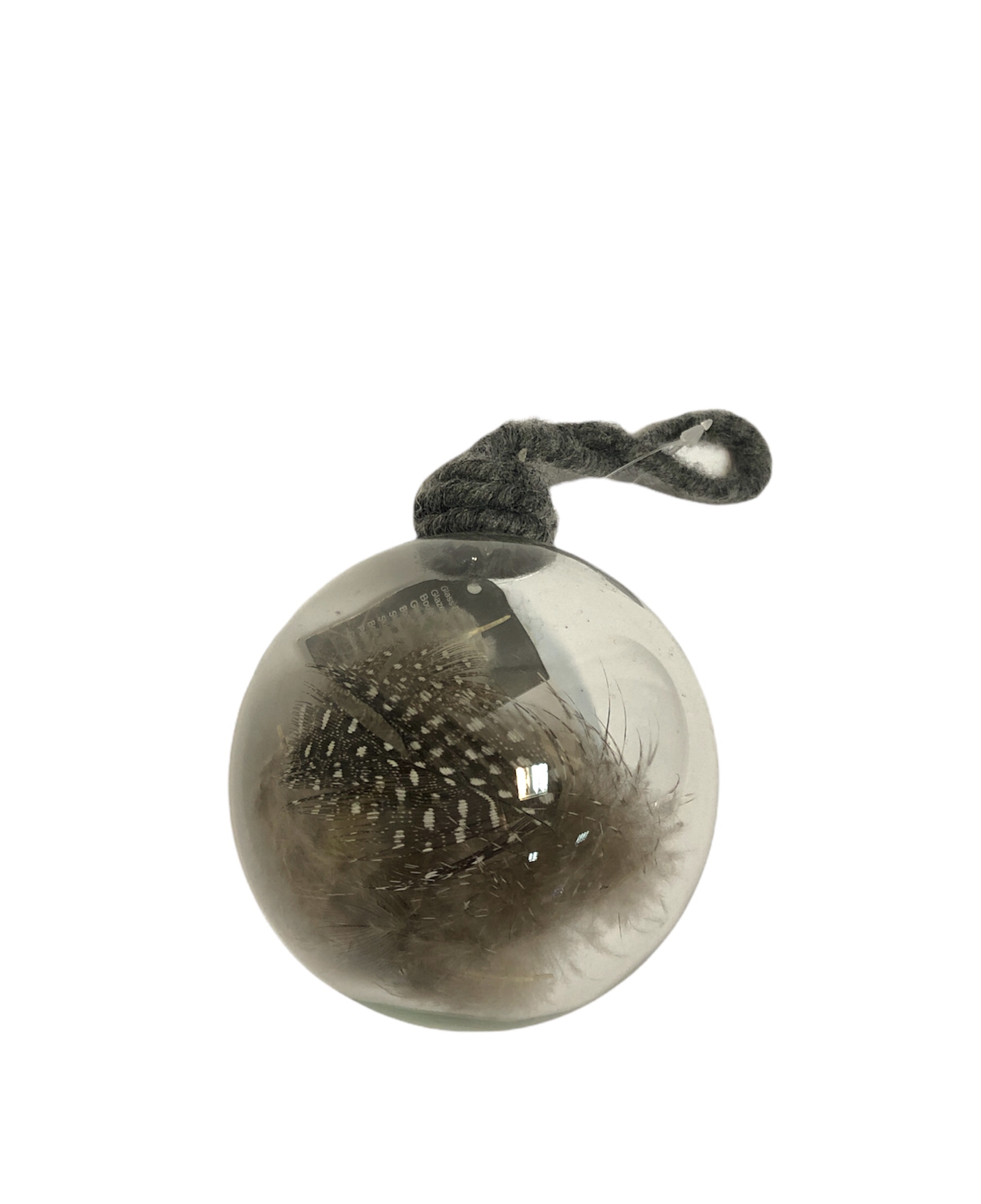 

Новогодняя игрушка на ёлку с перьями ALDI ALDI прозрачный-серый N3-10188