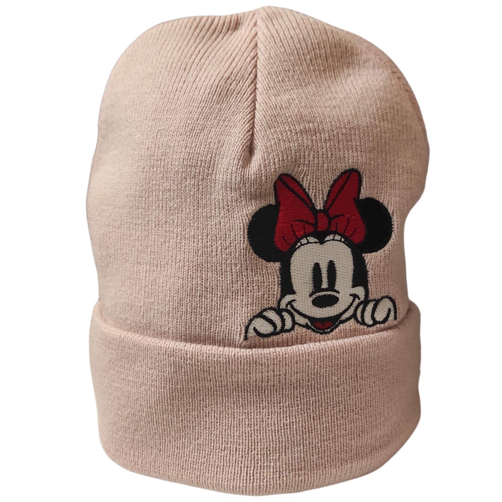

Шапка Disney Minnie Mouse с вышивкой с закатанной манжетой, розовый