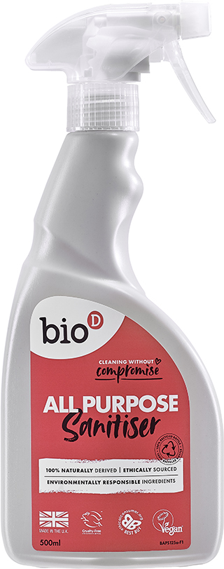 

Универсальное экологическое дезинфицирующее средство для очистки Bio-D All Purpose Sanitiser Spray 500 мл