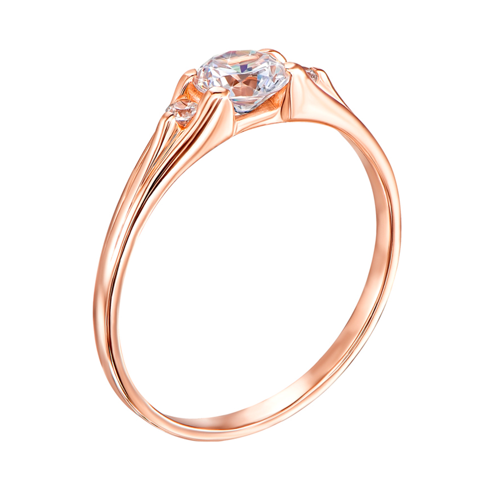 

Кольцо из красного золота с фианитами 000104595 20 размера