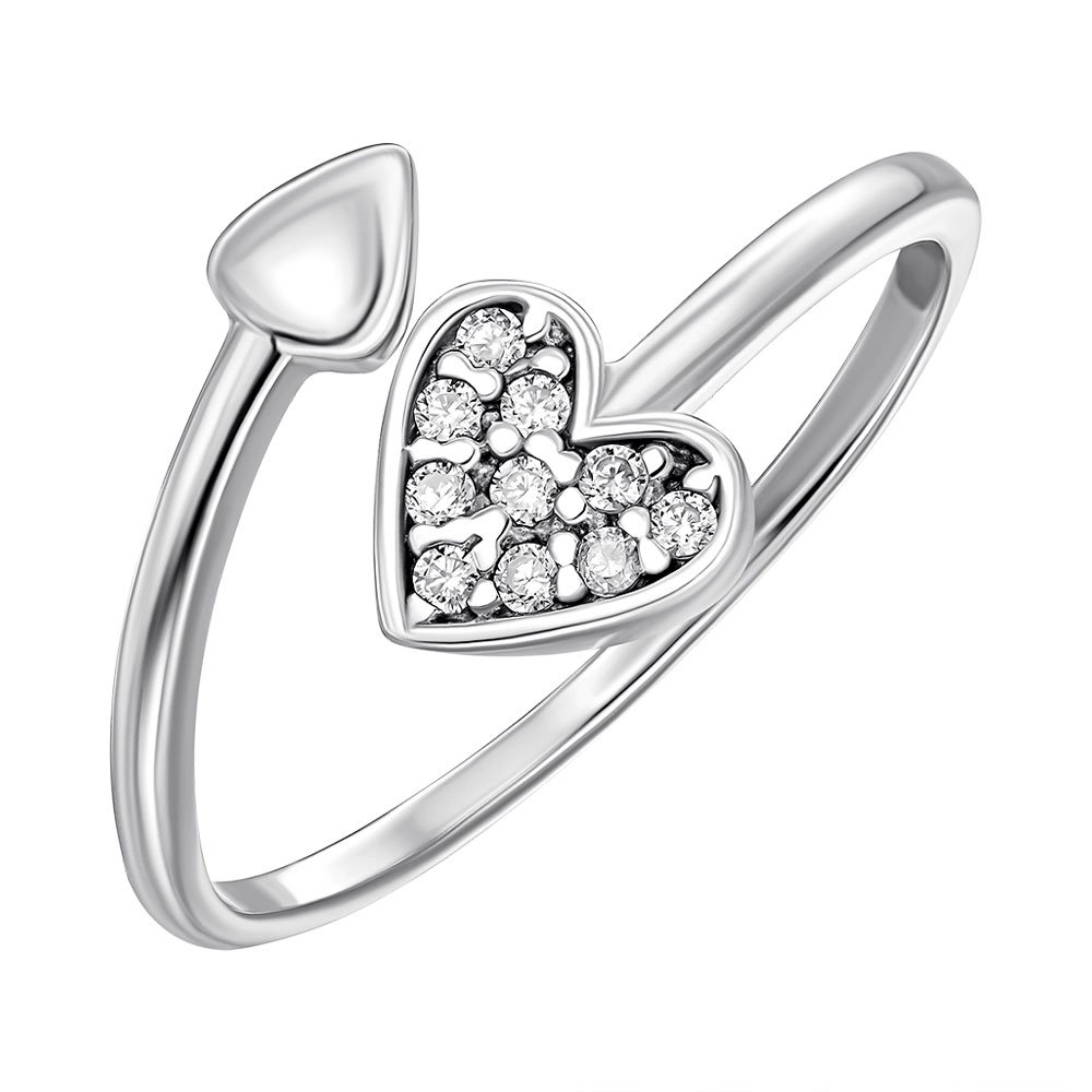

Кольцо из серебра с фианитами 000122556 18.5 размера