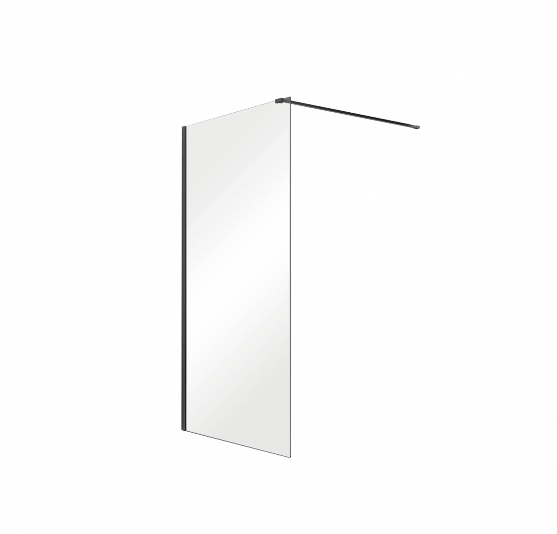 

Душова кабіна Besco Aveo Black 140x195, прозоре скло (AVB-140-195C)