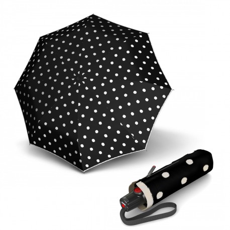 

Складной зонт Knirps T.100 Small Duomatic Dot Art Black Kn9531004901