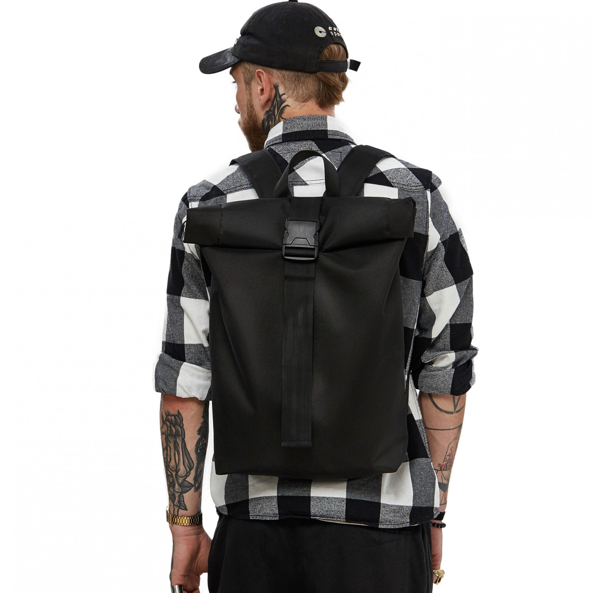 

Рюкзак мужской WLKR HARDBRO Roll Top из ткани Черный (R-05)