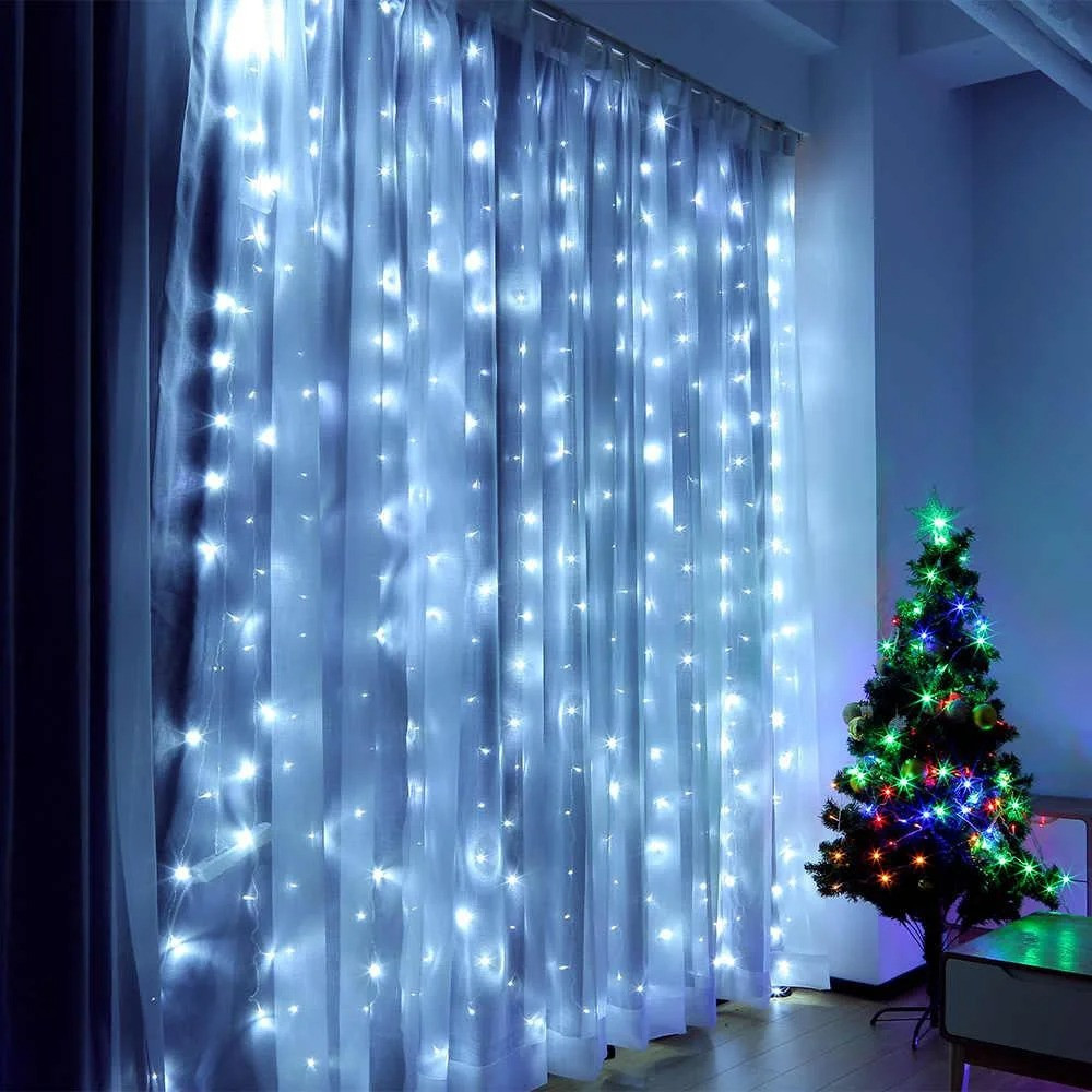 

Гирлянда Xmas LED (Водопад 3M*3M) 480-W Белая
