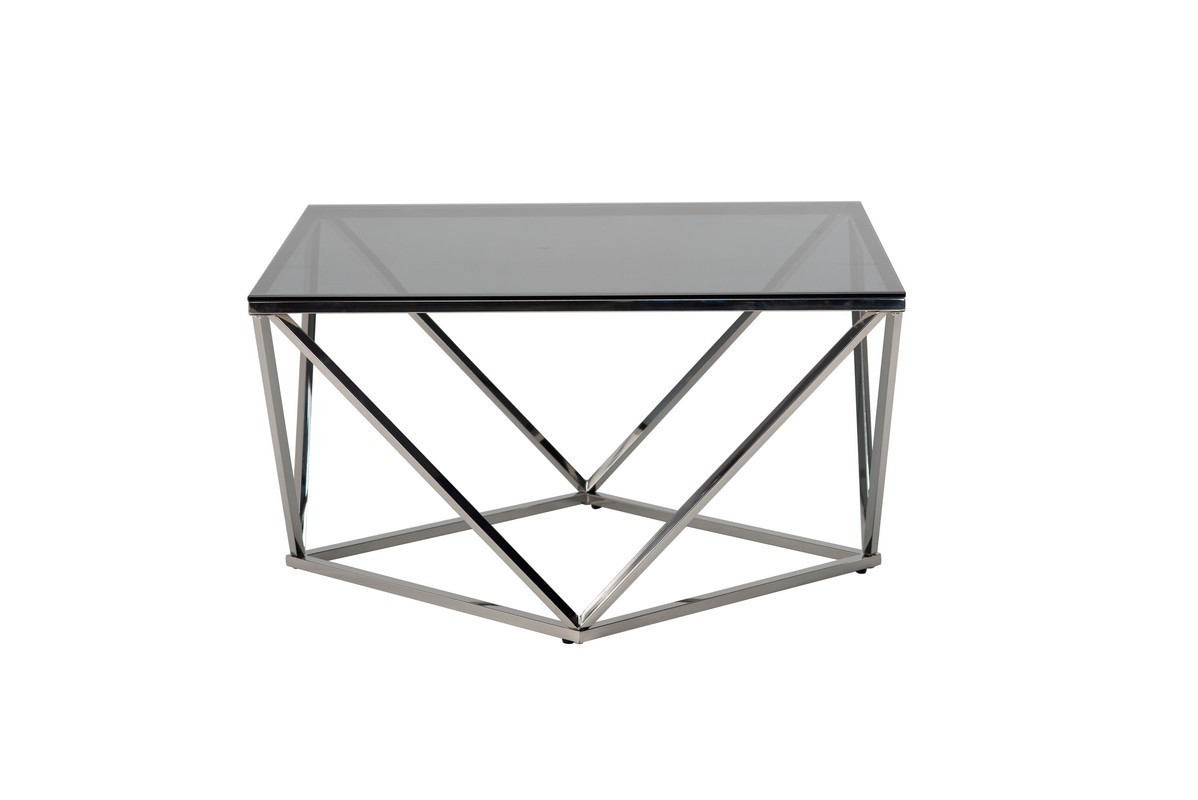 

Стол Эскада 80x80x80 см тонированное серебро