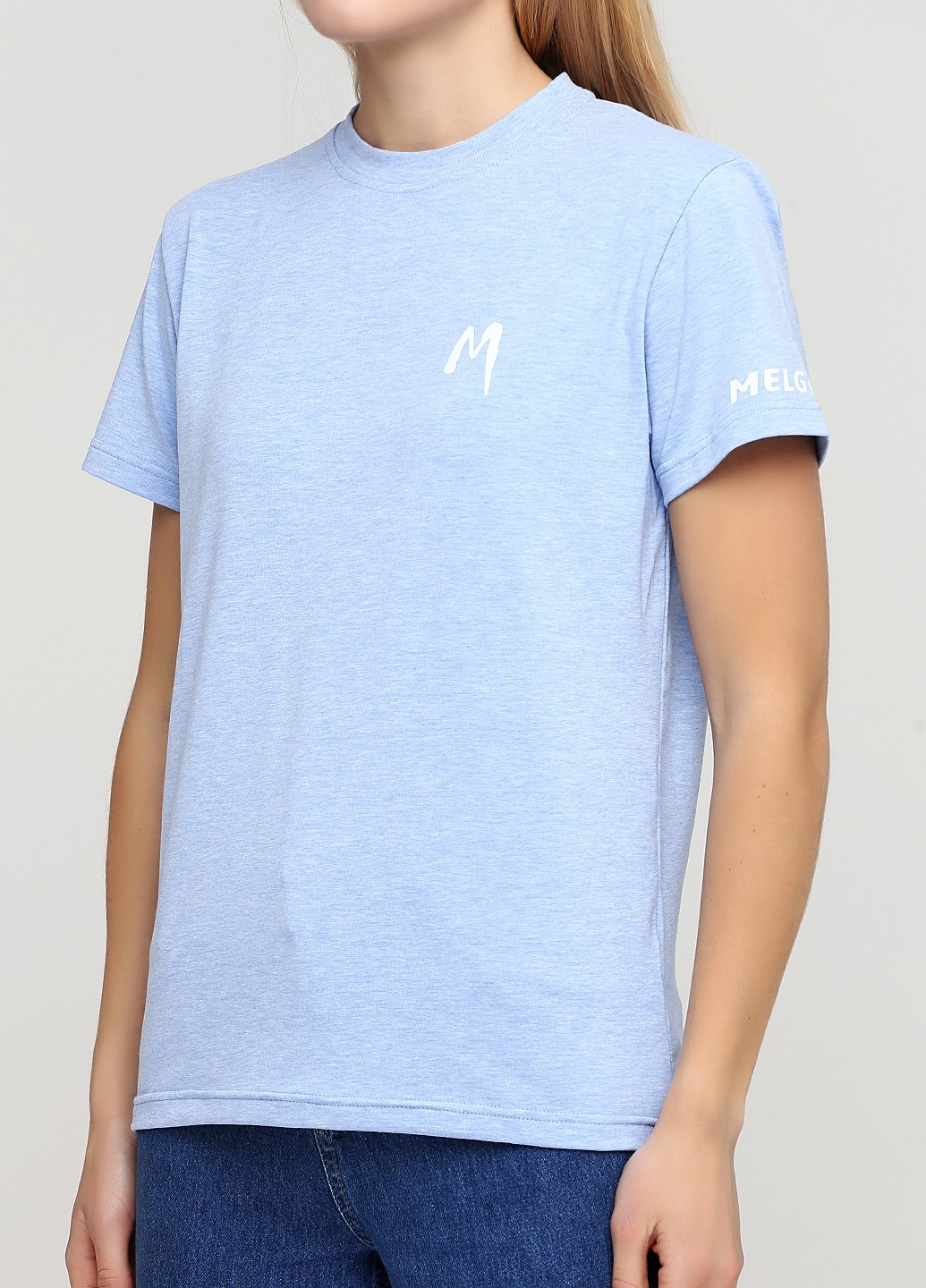 

Футболка женская прямого кроя Melgo  (167-178 см) голубой меланж, Футболка женская прямого кроя Melgo 50 (167-178 см) голубой меланж