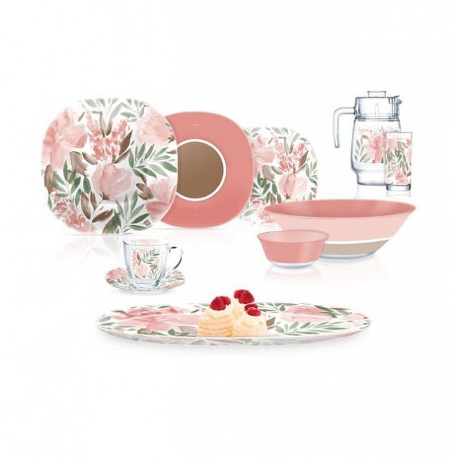 

Столовый сервиз Luminarc Carina Flower Pad Rose 46 предметов