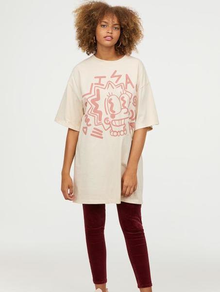 

Футболка H& 0692681  Бежевый, Футболка H&M 0692681 M Бежевый