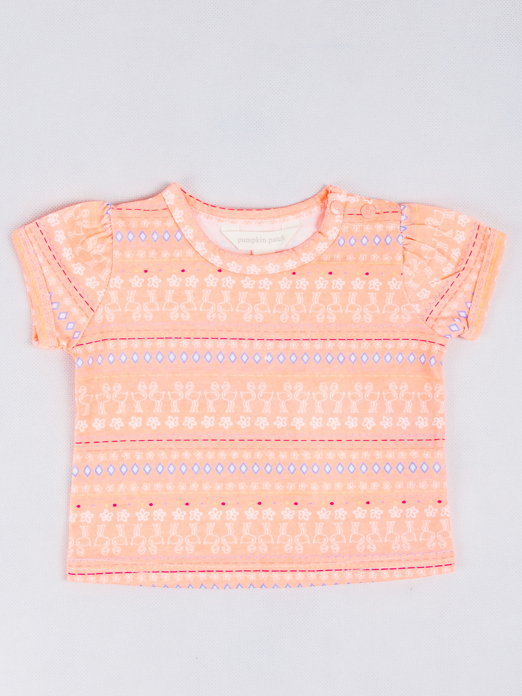 

Футболка я узорами Pumpkin Patch PPL-2305-7  cm Оранжевый, Футболка я узорами Pumpkin Patch PPL-2305-7 62 cm Оранжевый