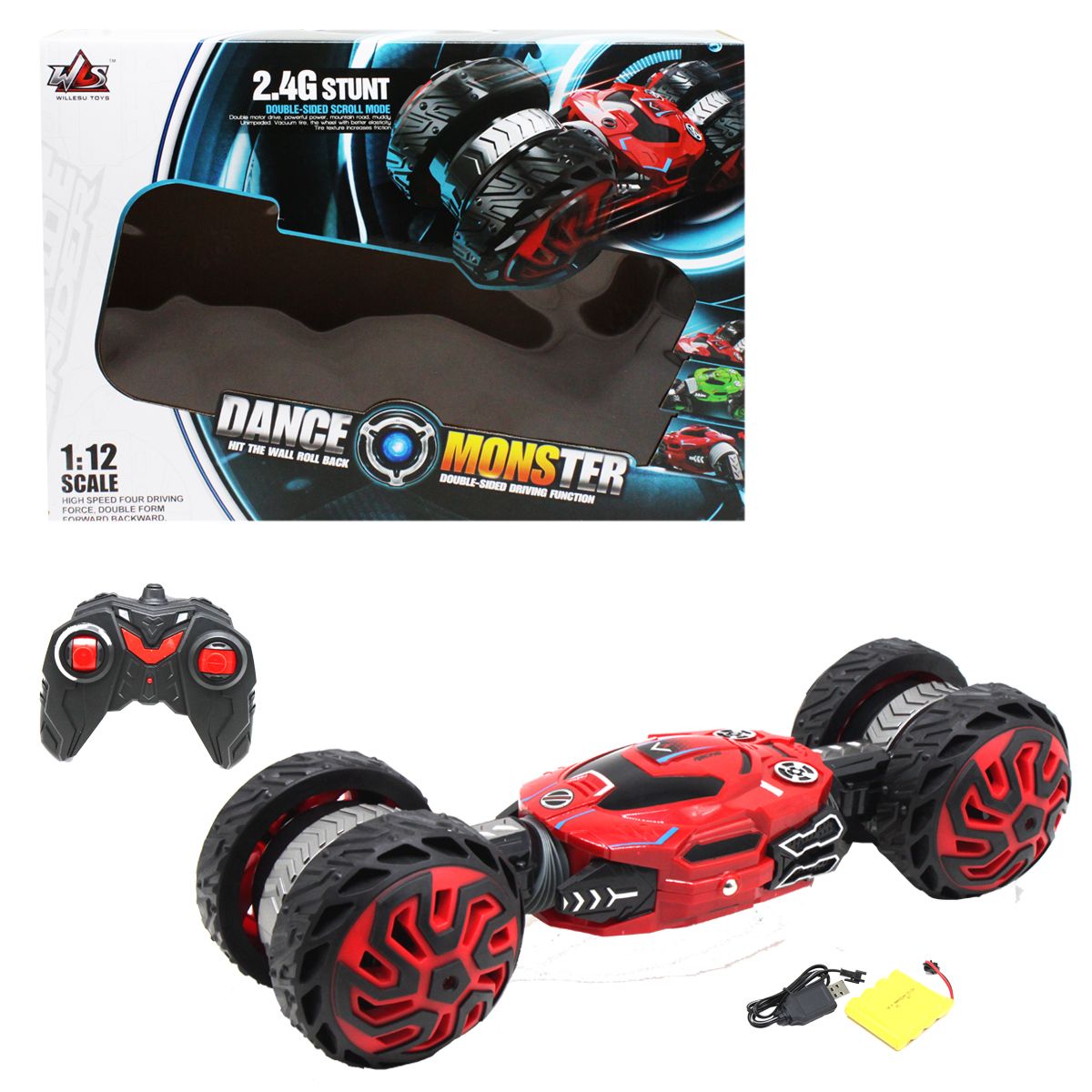 

Машинка Трюковой вездеход красный MiC (RQ2027) (176512)