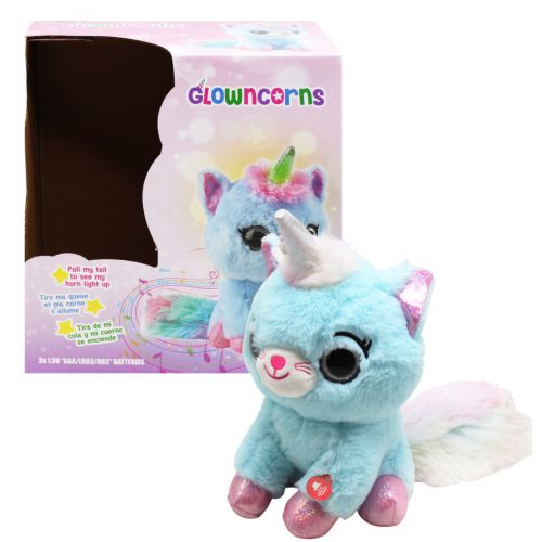

Интерактивная игрушка "Котик-единорог", голубой