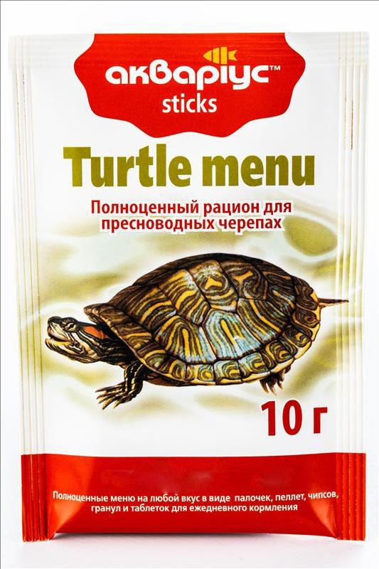 

Корм Аквариус Меню для черепах палочки упаковка 25х10 г