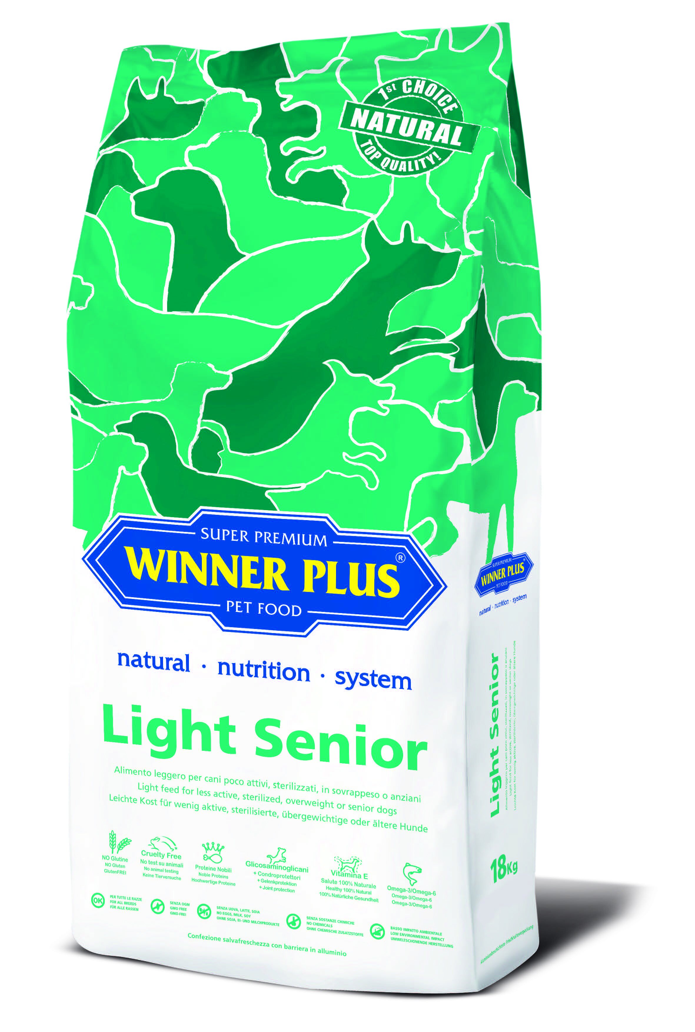 

Сухий корм для літніх собак Winner Plus Super Premium Light Senior (16018) 18 кг