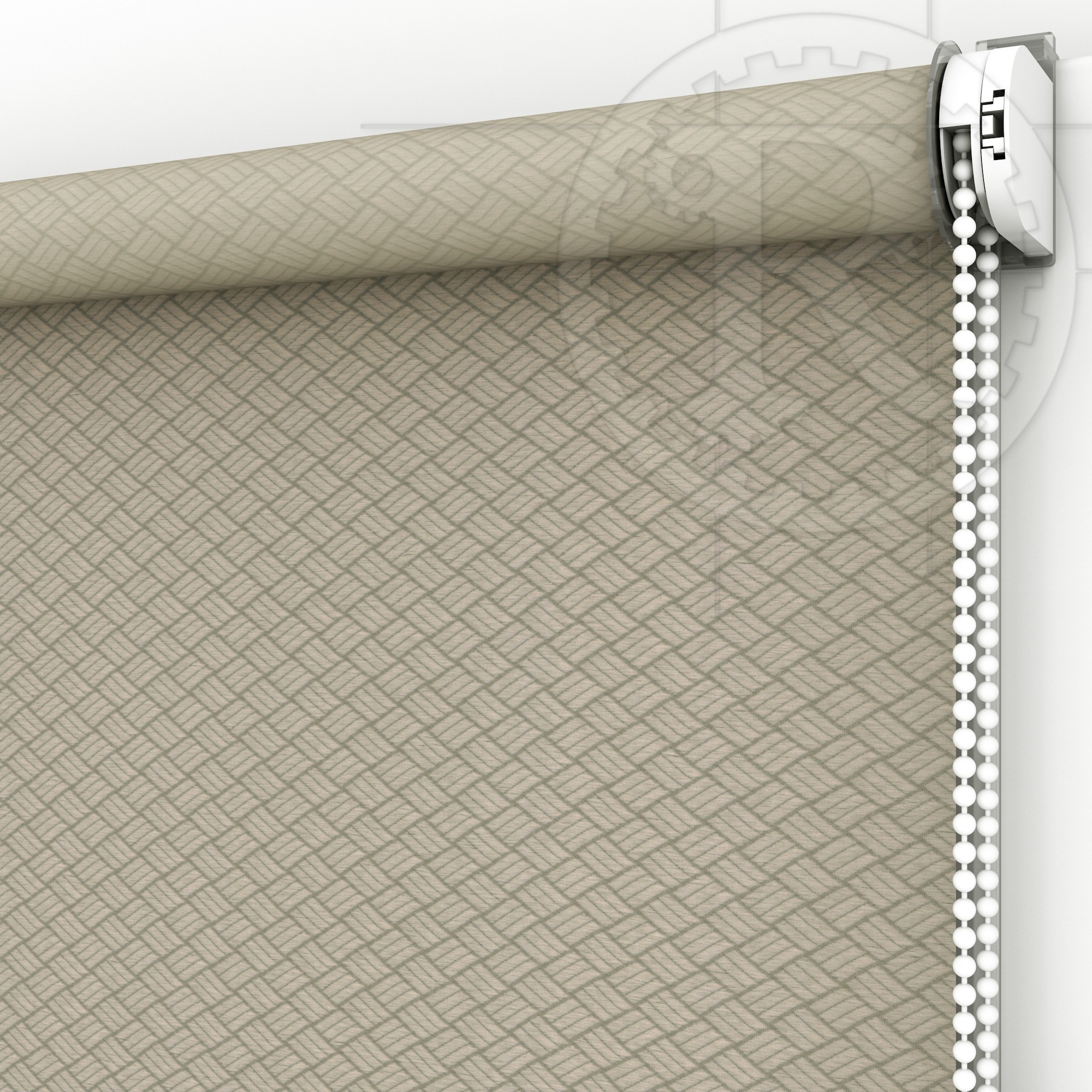 

Рулонная штора Ribbed 7648 Latte 85 x 160 см